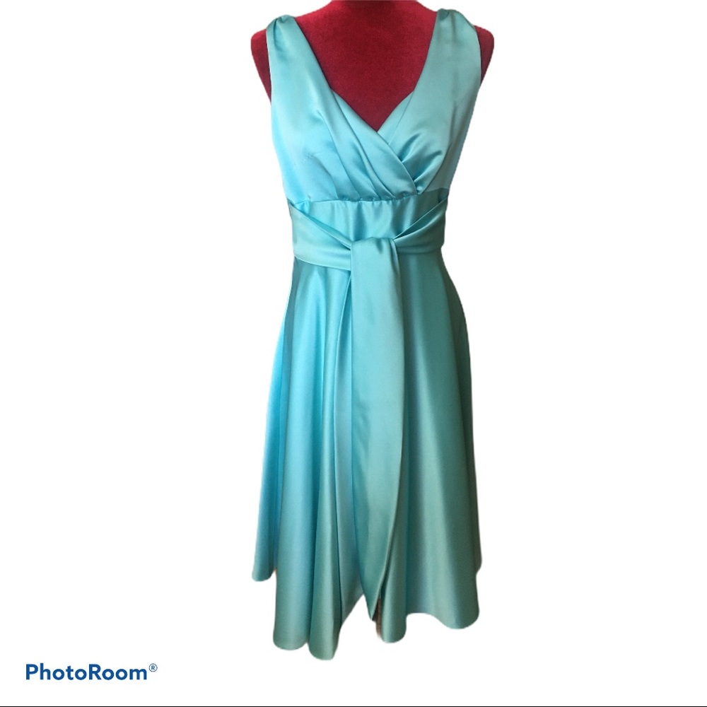 👗Suzi Chin for Maggy Boutique Aqua Dress
